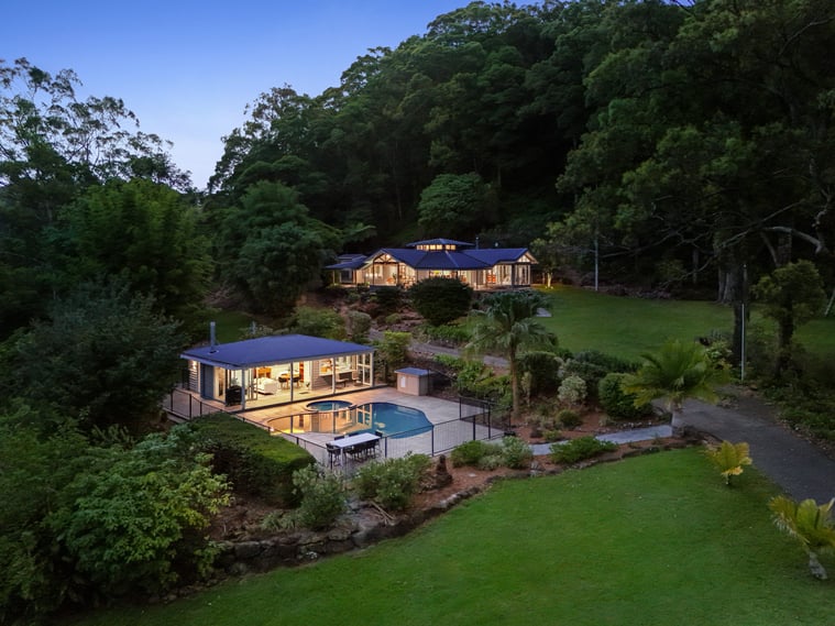 695 Carool Rd_Dusk drone