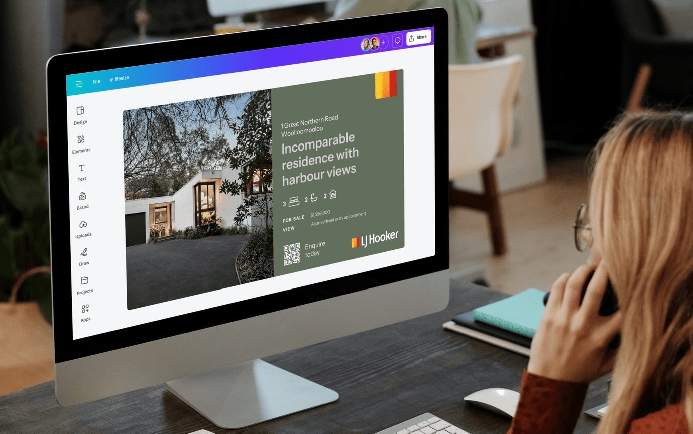 LJ Hooker and Canva