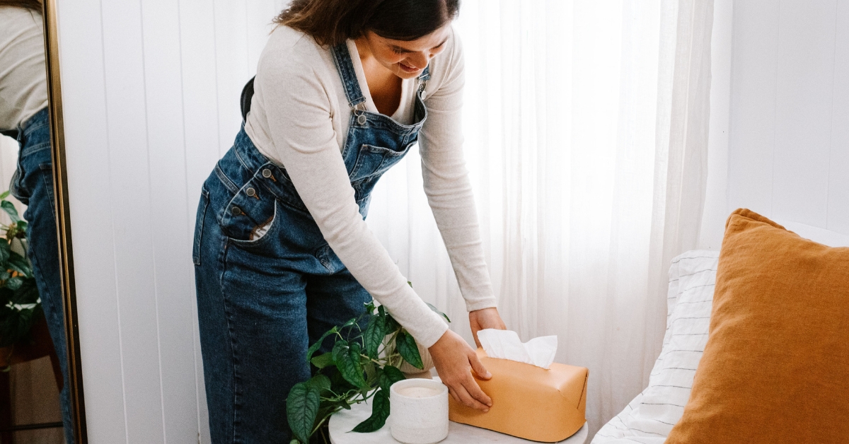 Making a Leather Tissue Box Cover With Geneva Vanderzeil